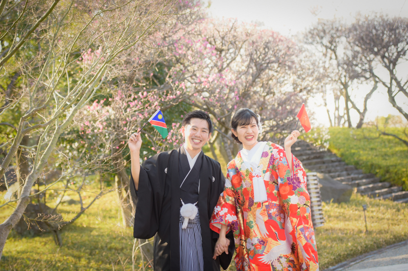花田苑の梅が咲いてきています!