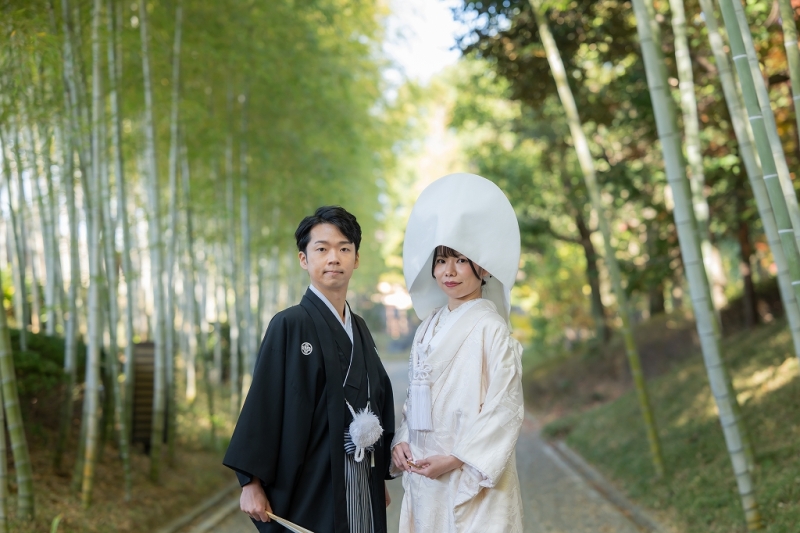 紋付き袴&times;白無垢