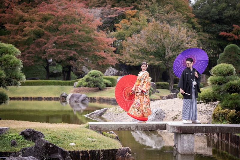 色づき始めの紅葉