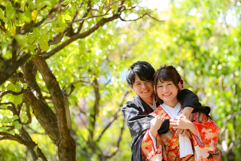 後ろからギュッと...♡