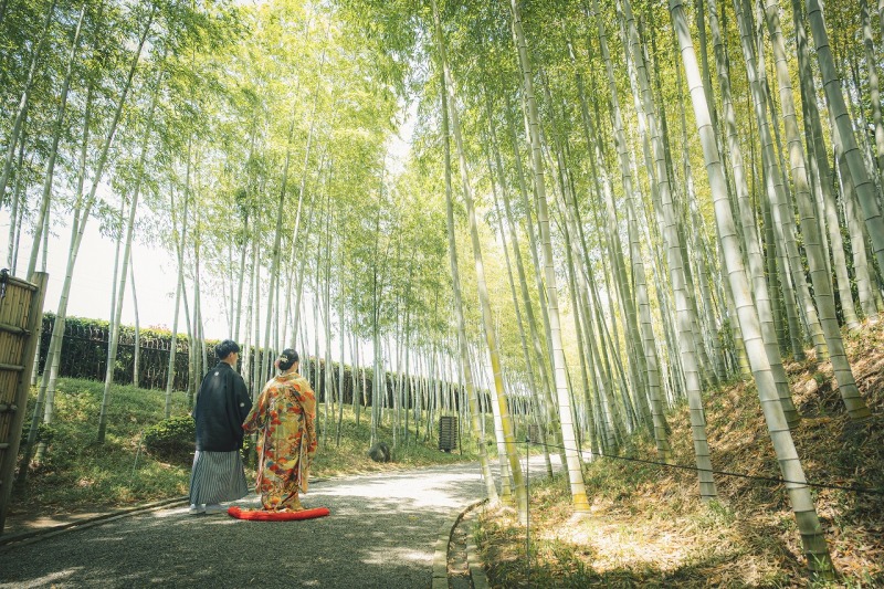 竹林が綺麗な日本庭園『花田苑』での撮影プラン