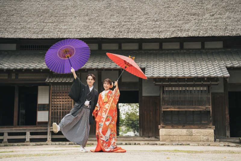 【早割】2.2万円オフ 12/16~2/15撮影 和装壱点プラン 古民家 難波田城公園で撮影♪ 衣裳1着(差額なし)