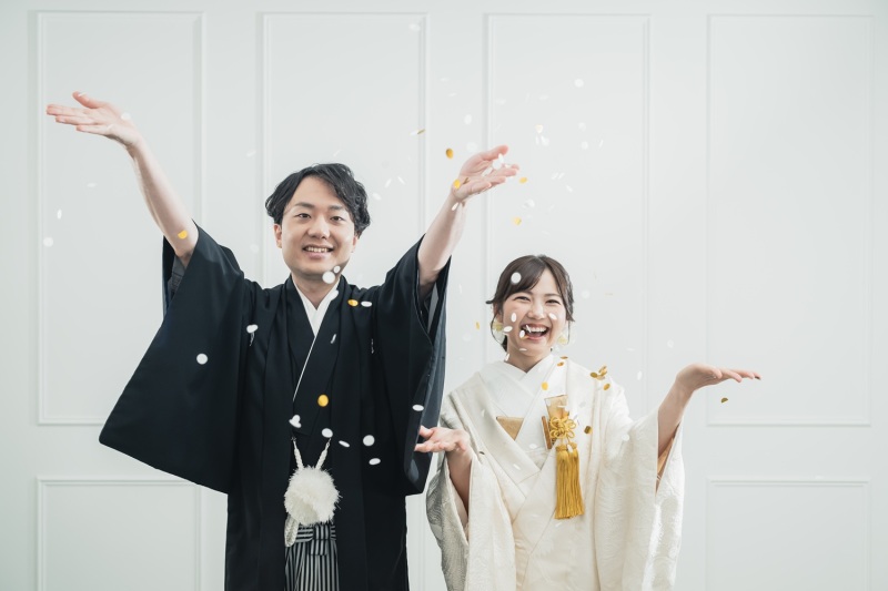 早割!【6/1~8/16撮影】 空調完備!夏でも快適撮影☆ スタジオ和装弐点プラン 衣装差額なし! データ80カット