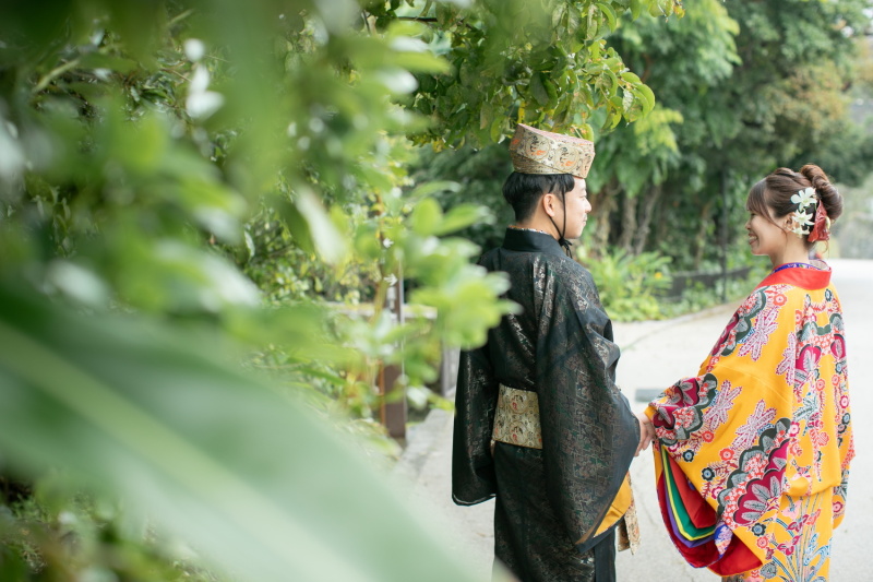 首里城では綺麗な緑もあります