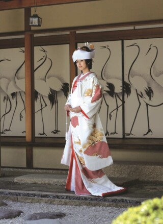 白無垢疋田赤鶴金