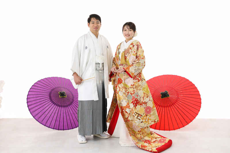 【6月～7月限定】和装新郎1点＋新婦1点｜ロケーション＋スタジオ｜データ、美容、衣装、小物付き