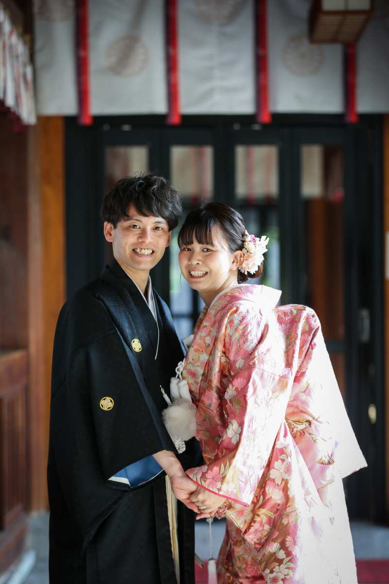【8月~9月限定】新郎和洋2点+新婦和洋2点|ロケーション|データ、美容、衣装、小物付き