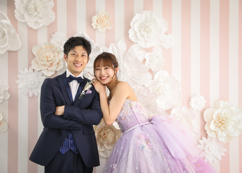 【6月～8月撮影日限定・数限定サマープラン】新婦洋装2着＋新郎洋装１着　60ｶｯﾄﾃﾞｰﾀ