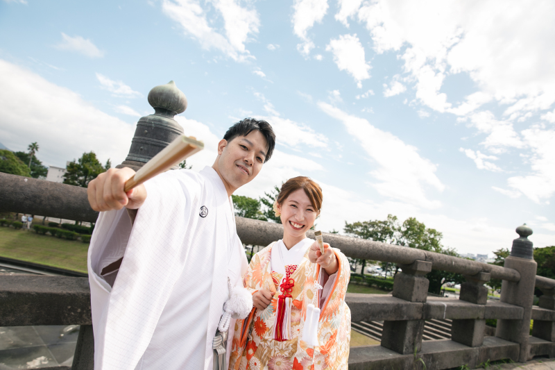 【6月～7月限定】和装新郎1点＋新婦1点｜ロケーション＋スタジオ｜データ、美容、衣装、小物付き