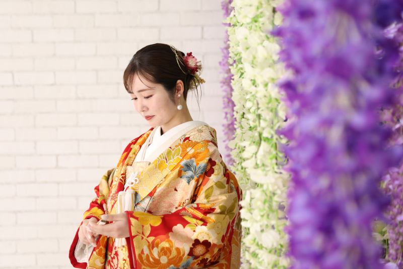 【6月～7月限定】新郎和洋2点＋新婦和洋2点｜スタジオ｜データ、美容、衣装、小物付き