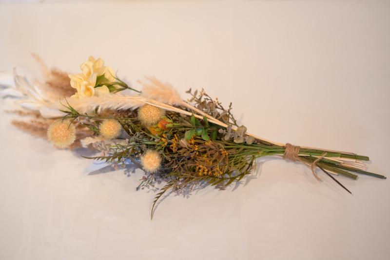 和装ドライフラワーブーケ