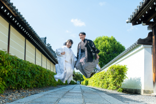 京都の寺院と街並みで楽しむ和装二着撮影