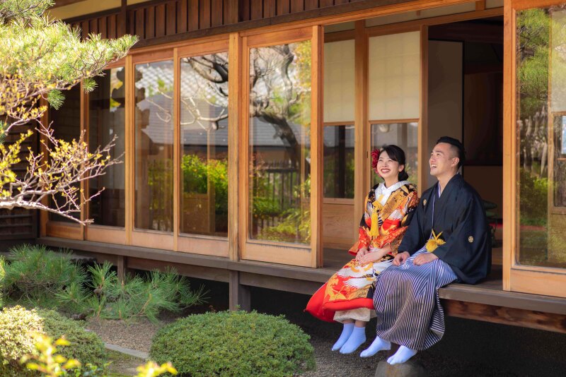 寺院での撮影も♪