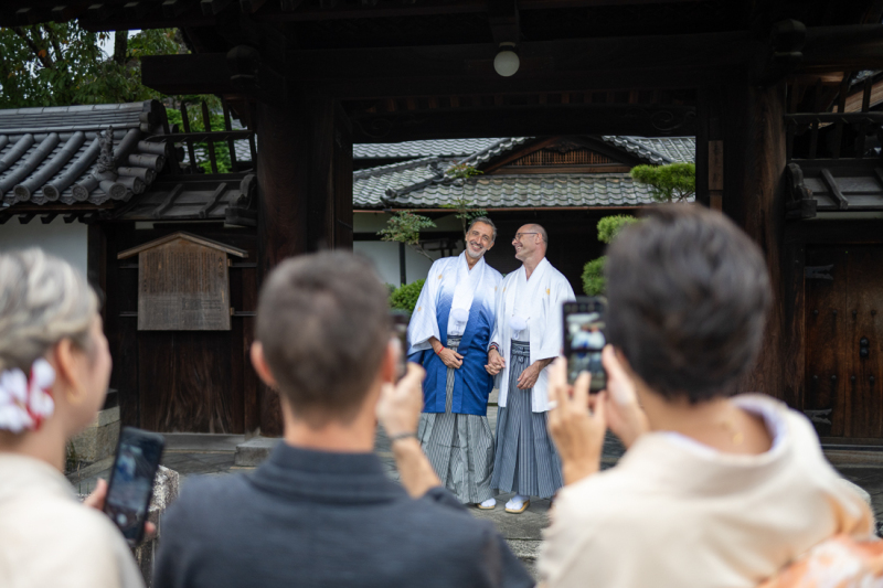 京都での仏前式 〜外国からのお二人〜