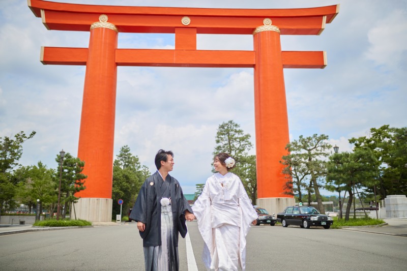 平安神宮の鳥居前