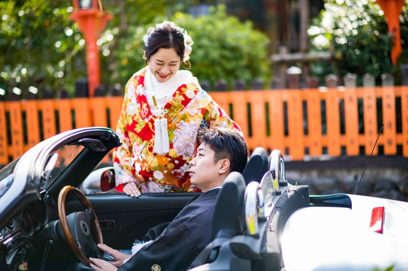 白川で愛車と♪