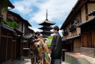 ロケ地３カ所・衣装２着♫　巽橋へ歩いてすぐ