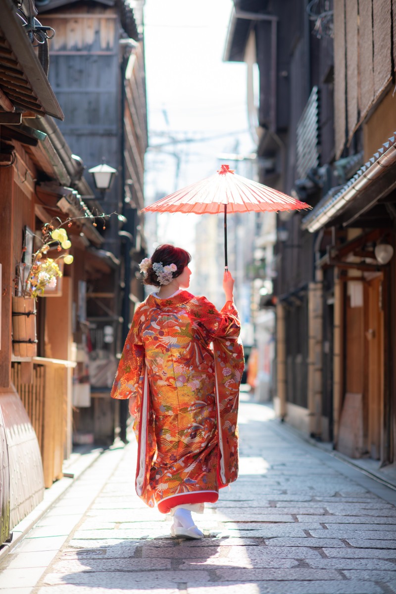 前撮りでソロ写真