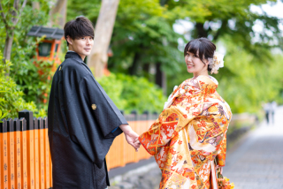 祇園で和装一着の撮影