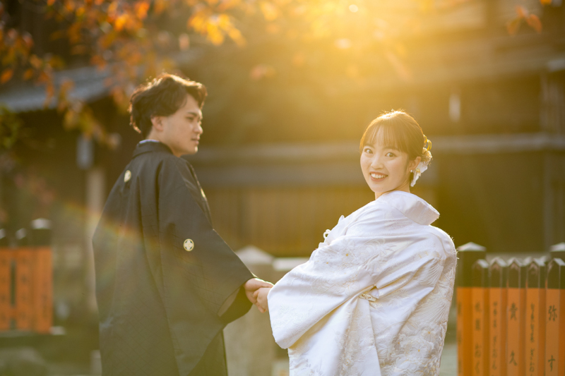 京都の秋の朝♡