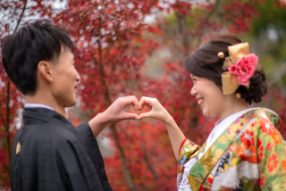 天真爛漫な新婦様とはにかみ王子な新郎様