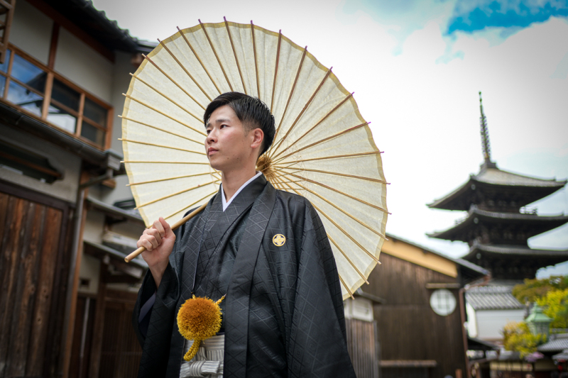 新郎のソロショット