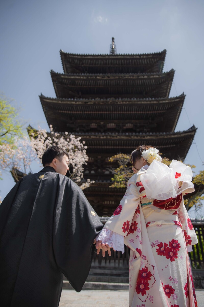 お持ち込みの振り袖も着て前撮り撮影