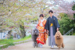 ワンちゃんと一緒に♪