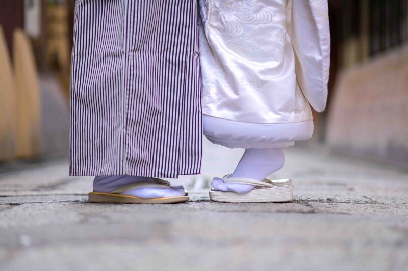 背伸びする新婦様、可愛い(#^.^#)