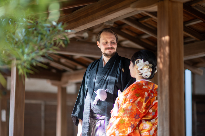 見つめ合いショット