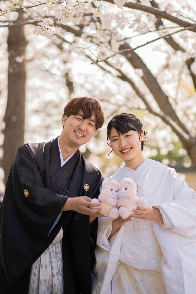 店に戻り白無垢にチェンジ