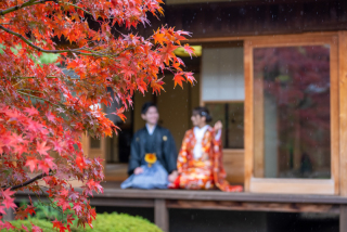 京都提携寺院での和装2着撮影