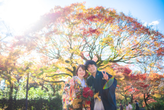 クリスマス感と年賀状用も盛り込んで