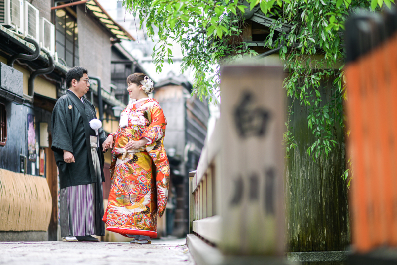 橋の上