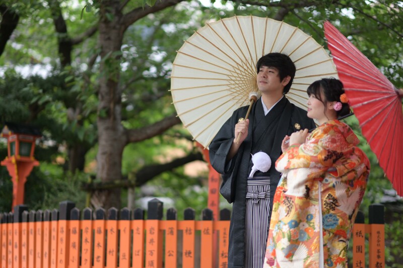 傘で魅力倍増！