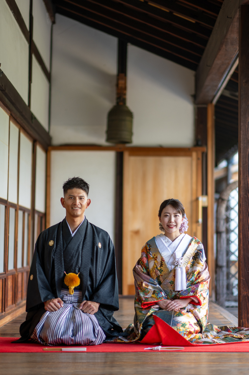 京都の提携寺院での撮影 