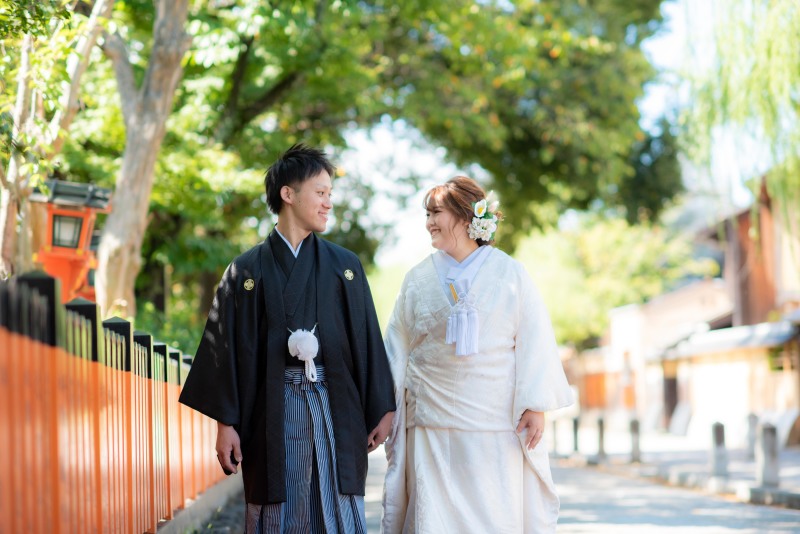 京都白川で前撮り