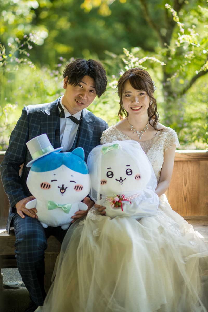 ぬいぐるみと洋装