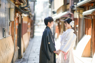 古風情緒たっぷりの京都の街並み