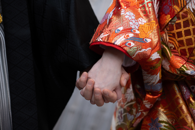 手つなぎショット