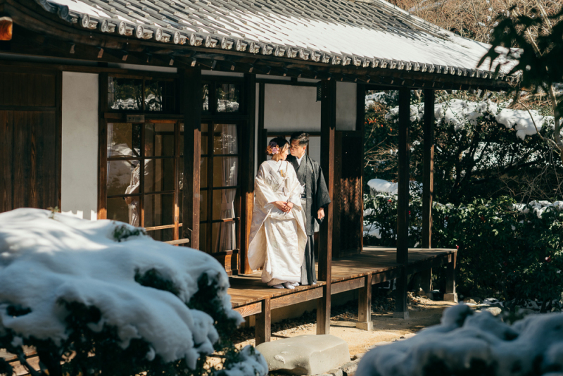 冬の日の和装撮影