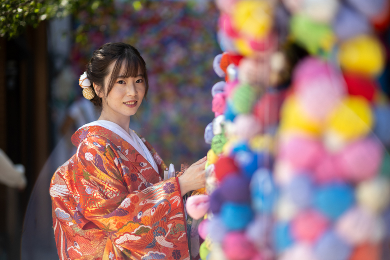 新婦さんとボール