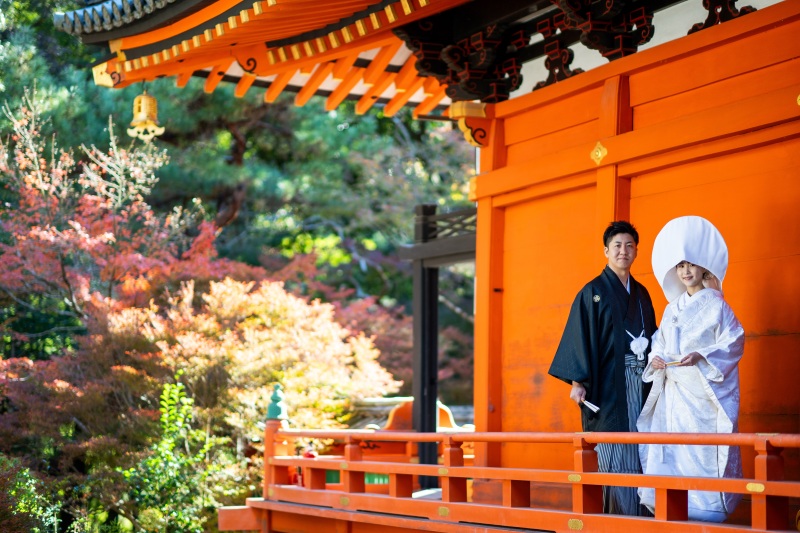 本堂の撮影スポットで