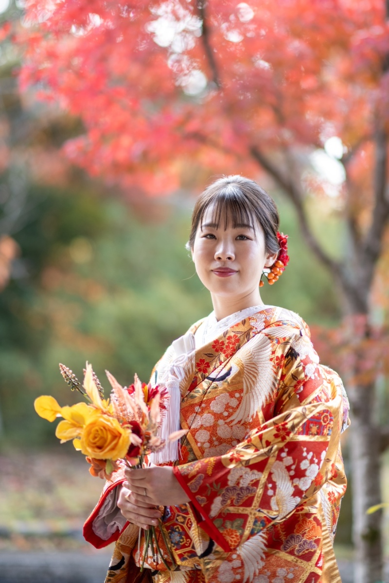 東屋での新婦様ソロ