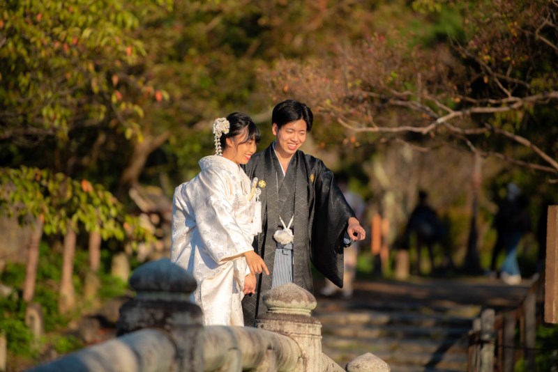 自然公園で散策