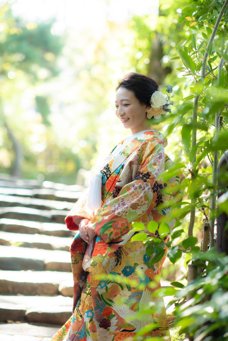 見下ろしている新婦様