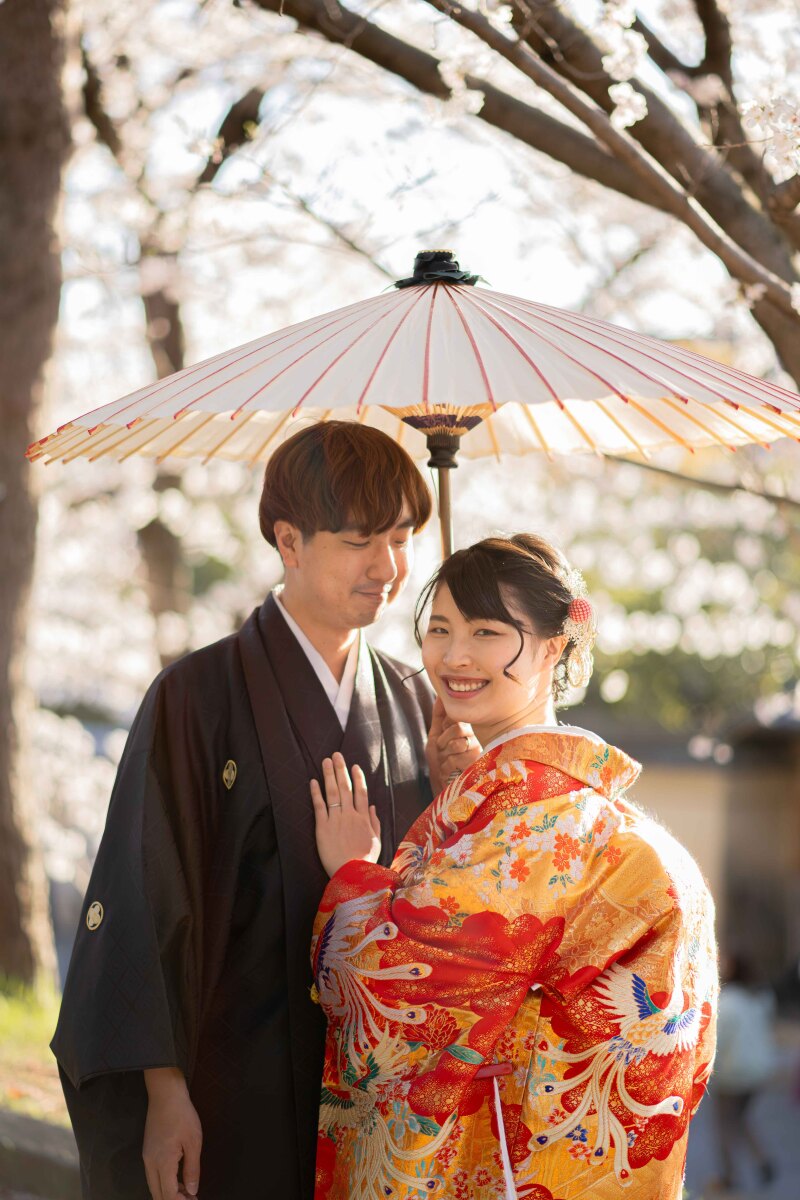 新婦様の振り向きショット