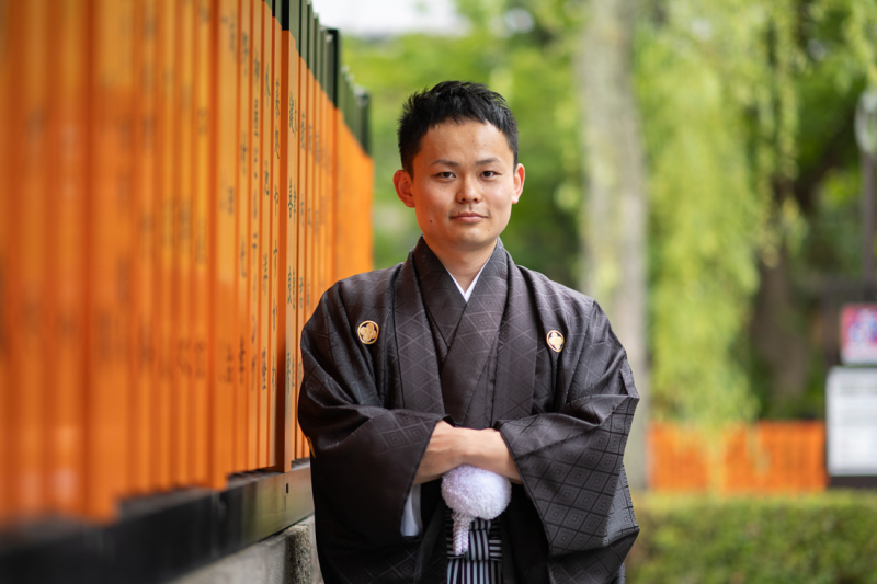 新郎のソロショット