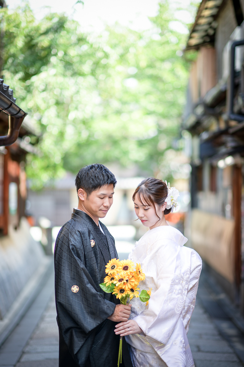 ブーケと一緒に