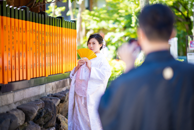 撮影中の一コマ